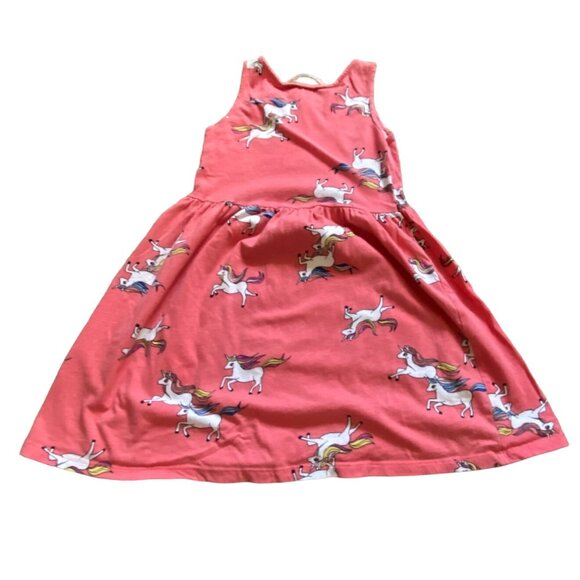 H&M Kids Girls Sleeveless Unicorn Playground Dress-multicolor-Size 6X/7-GUC - Picture 6 of 6